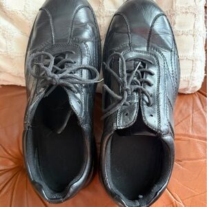 Classic Black Leather Men's Oxfords